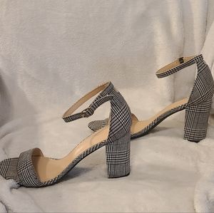 Kelly & Katie heels grey plaid